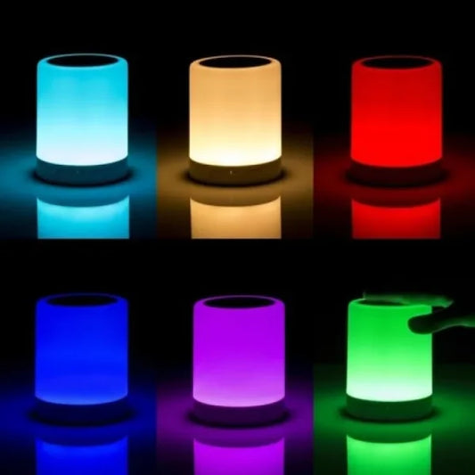 Portable Touch Lamp Bluetooth Speaker | Smart Touch Night Light Desk Lamp Color Changing